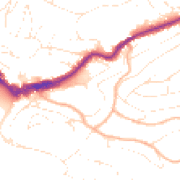 Daytime road noise heatmap for TQ1 1EH