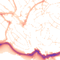 Daytime road noise heatmap for TQ1 1ES