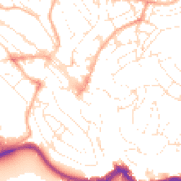 Daytime road noise heatmap for TQ1 1EU