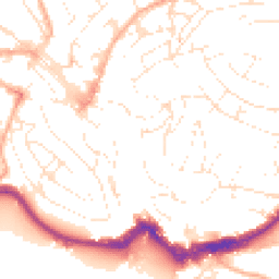 Daytime road noise heatmap for TQ1 1EZ