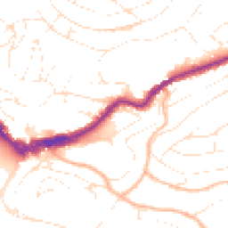 Daytime road noise heatmap for TQ1 1HH