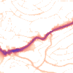 Daytime road noise heatmap for TQ1 1HJ