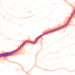 Daytime road noise heatmap for TQ1 1HL