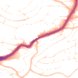 Daytime road noise heatmap for TQ1 1HN