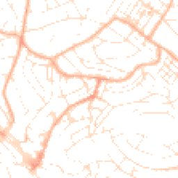 Daytime road noise heatmap for TQ1 1JA