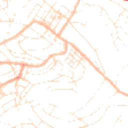 Daytime road noise heatmap for TQ1 1JP
