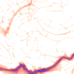 Daytime road noise heatmap for TQ1 1QE