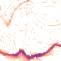 Daytime road noise heatmap for TQ1 1QZ