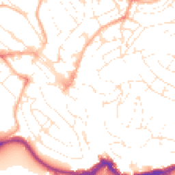 Daytime road noise heatmap for TQ1 1RQ