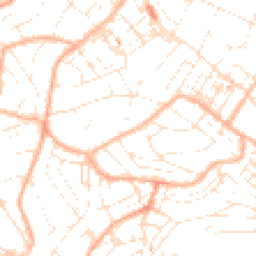 Daytime road noise heatmap for TQ1 1SZ