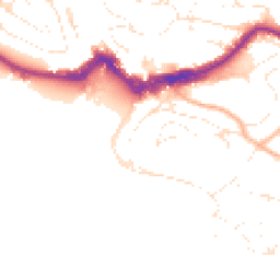 Daytime road noise heatmap for TQ1 2DD