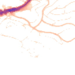 Daytime road noise heatmap for TQ1 2EL