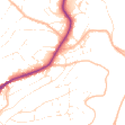 Daytime road noise heatmap for TQ1 2HN
