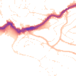 Daytime road noise heatmap for TQ1 2JP