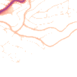 Daytime road noise heatmap for TQ1 2LT