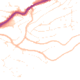 Daytime road noise heatmap for TQ1 2LW