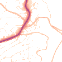 Daytime road noise heatmap for TQ1 2NL