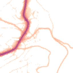 Daytime road noise heatmap for TQ1 2NP