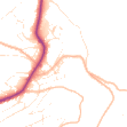 Daytime road noise heatmap for TQ1 2NS