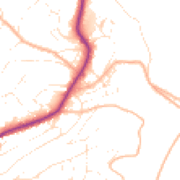 Daytime road noise heatmap for TQ1 2PP