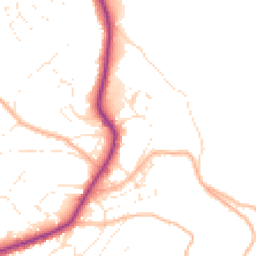 Daytime road noise heatmap for TQ1 2QA