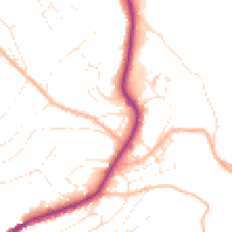 Daytime road noise heatmap for TQ1 2QJ