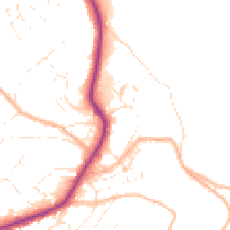 Daytime road noise heatmap for TQ1 2QN