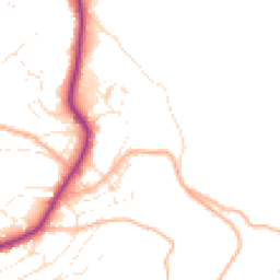 Daytime road noise heatmap for TQ1 2QT