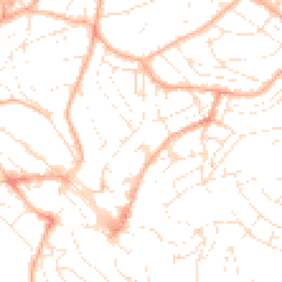 Daytime road noise heatmap for TQ1 3BX