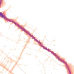 Daytime road noise heatmap for TQ1 3LT