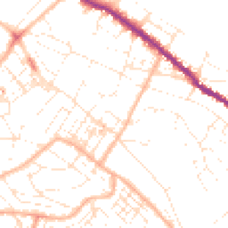 Daytime road noise heatmap for TQ1 3RS