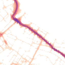 Daytime road noise heatmap for TQ1 3RZ