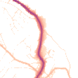 Daytime road noise heatmap for TQ1 3TF