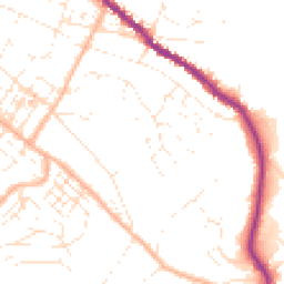 Daytime road noise heatmap for TQ1 3UQ
