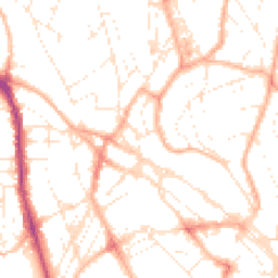 Daytime road noise heatmap for TQ1 4AE