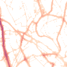 Daytime road noise heatmap for TQ1 4AF