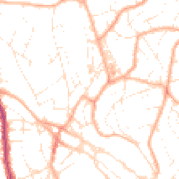 Daytime road noise heatmap for TQ1 4AH