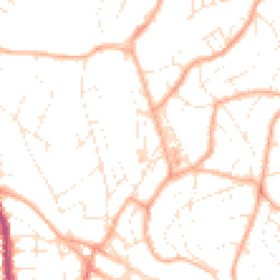 Daytime road noise heatmap for TQ1 4AL