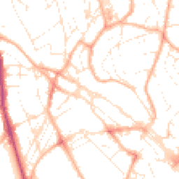 Daytime road noise heatmap for TQ1 4BY