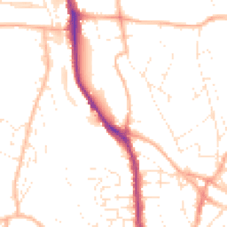 Daytime road noise heatmap for TQ1 4DF