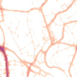 Daytime road noise heatmap for TQ1 4ED
