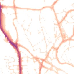 Daytime road noise heatmap for TQ1 4HF