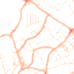 Daytime road noise heatmap for TQ1 4HT