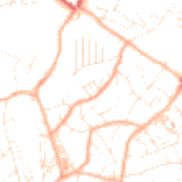 Daytime road noise heatmap for TQ1 4JJ