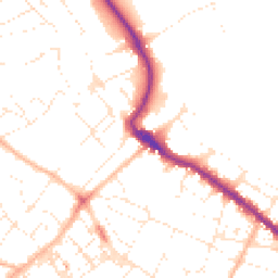 Daytime road noise heatmap for TQ1 4NE