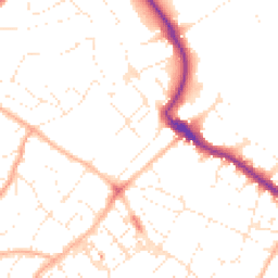 Daytime road noise heatmap for TQ1 4NJ