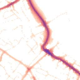 Daytime road noise heatmap for TQ1 4NL