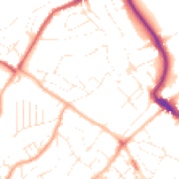 Daytime road noise heatmap for TQ1 4PA