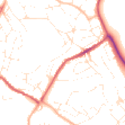 Daytime road noise heatmap for TQ1 4RP