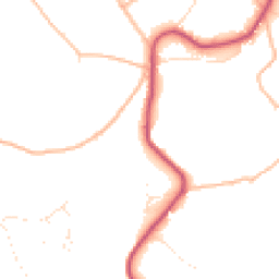 Daytime road noise heatmap for TQ1 4SY